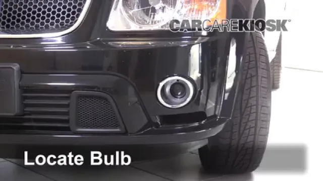 2009 Pontiac Torrent GXP 3.6L V6 Éclairage Feu antibrouillard (remplacer l'ampoule)